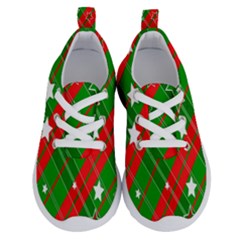 Background-green Red Star Running Shoes by nateshop