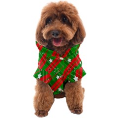 Background-green Red Star Dog Coat by nateshop