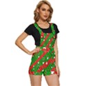 Background-green Red Star Short Overalls View3