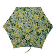 Background-flower White Mini Folding Umbrellas