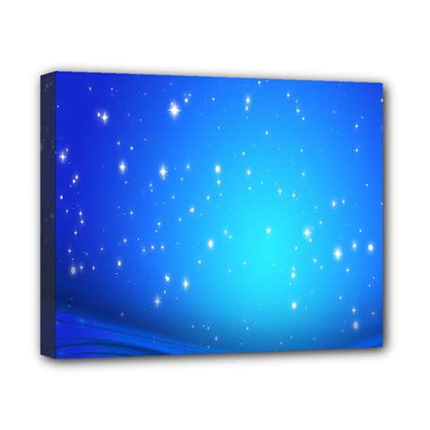 Background-blue Star Canvas 10  X 8  (stretched) by nateshop