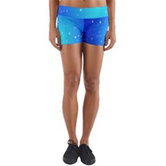 Background-blue Star Yoga Shorts by nateshop