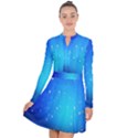 Background-blue Star Long Sleeve Panel Dress View1