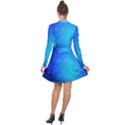 Background-blue Star Long Sleeve Panel Dress View2