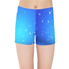 Background-blue Star Kids  Sports Shorts by nateshop