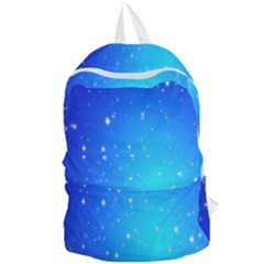 Background-blue Star Foldable Lightweight Backpack by nateshop