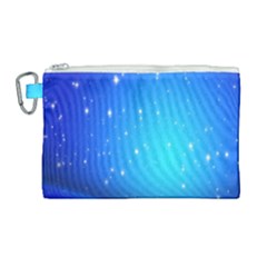 Background-blue Star Canvas Cosmetic Bag (large) by nateshop