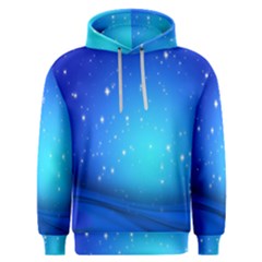 Background-blue Star Men s Overhead Hoodie