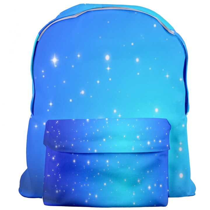 Background-blue Star Giant Full Print Backpack