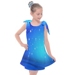 Background-blue Star Kids  Tie Up Tunic Dress by nateshop