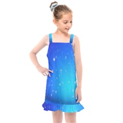 Background-blue Star Kids  Overall Dress by nateshop