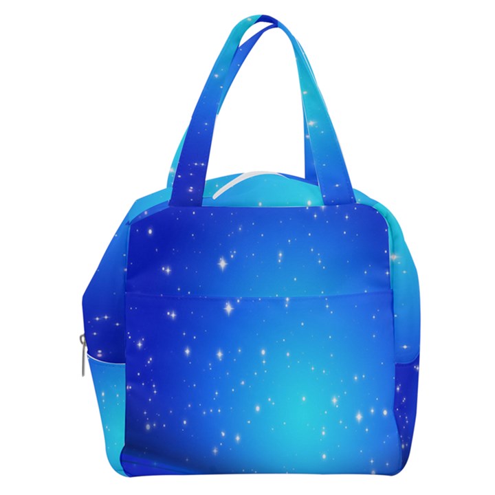 Background-blue Star Boxy Hand Bag