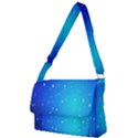 Background-blue Star Full Print Messenger Bag (L) View1