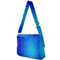 Background-blue Star Full Print Messenger Bag (L) View2