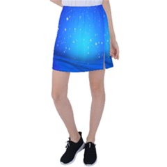 Background-blue Star Tennis Skirt by nateshop