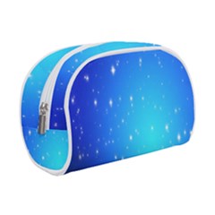 Background-blue Star Make Up Case (small) by nateshop