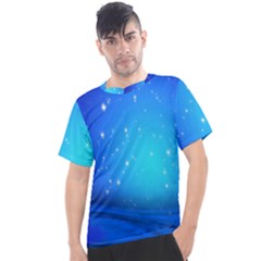 Background-blue Star Men s Sport Top by nateshop