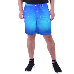 Background-blue Star Men s Pocket Shorts by nateshop