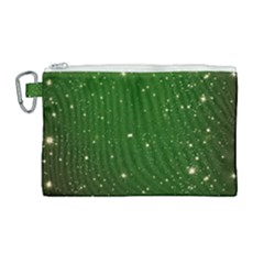 Background-star -green Canvas Cosmetic Bag (large) by nateshop