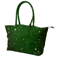 Background-star -green Canvas Shoulder Bag by nateshop