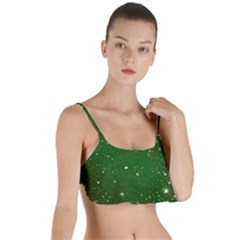 Background-star -green Layered Top Bikini Top  by nateshop