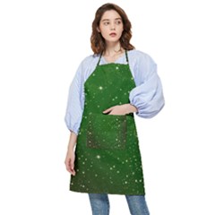 Background-star -green Pocket Apron by nateshop