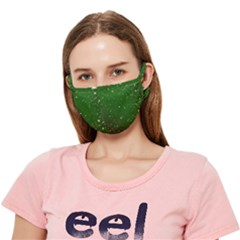 Background-star -green Crease Cloth Face Mask (adult)