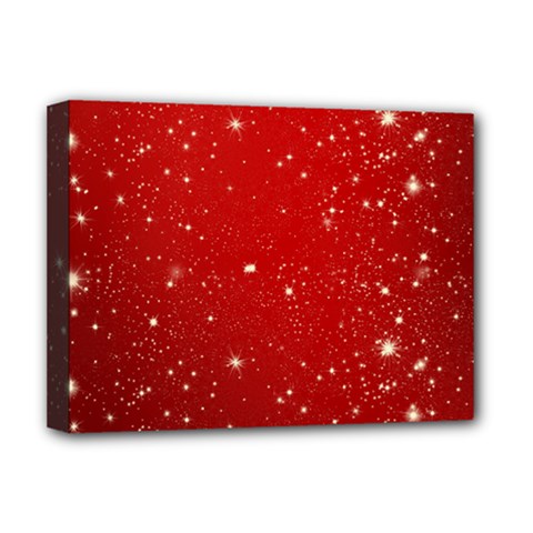 Background-star-red Deluxe Canvas 16  X 12  (stretched)  by nateshop