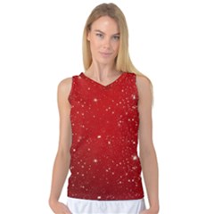 Background-star-red Women s Basketball Tank Top by nateshop