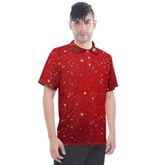 Background-star-red Men s Polo Tee by nateshop