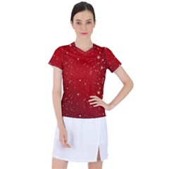 Background-star-red Women s Sports Top by nateshop