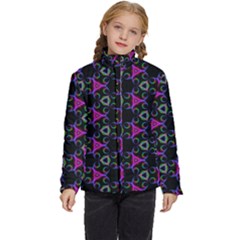 Background-triangle Kids  Puffer Bubble Jacket Coat by nateshop