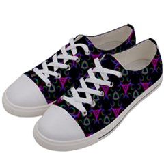 Background-triangle Women s Low Top Canvas Sneakers by nateshop