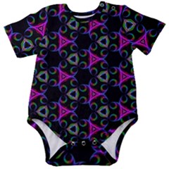 Background-triangle Baby Short Sleeve Onesie Bodysuit by nateshop