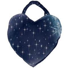 Background-star Giant Heart Shaped Tote by nateshop