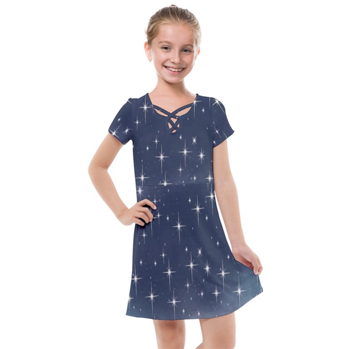 Background-star Kids  Cross Web Dress