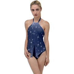 Background-star Go With The Flow One Piece Swimsuit by nateshop