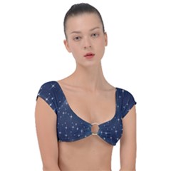 Background-star Cap Sleeve Ring Bikini Top by nateshop