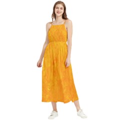 Background-yellow Boho Sleeveless Summer Dress by nateshop