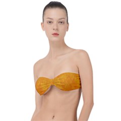 Background-yellow Classic Bandeau Bikini Top  by nateshop