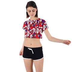 Nicholas Tie Back Short Sleeve Crop Tee by nateshop