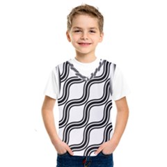 Diagonal-black White Kids  Basketball Tank Top by nateshop