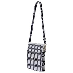 Diagonal-black White Multi Function Travel Bag by nateshop