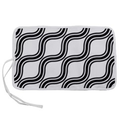 Diagonal-black White Pen Storage Case (s)