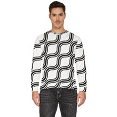 Diagonal-black White Men s Fleece Sweatshirt by nateshop