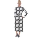 Diagonal-black White Velvet Maxi Wrap Dress View2