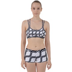 Diagonal-black White Perfect Fit Gym Set