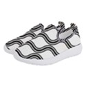 Diagonal-black White Women s Slip On Sneakers View2