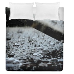  Rain Drops Water Liquid  Duvet Cover Double Side (queen Size) by artworkshop