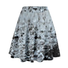  Rain Drops Water Liquid  High Waist Skirt by artworkshop